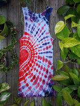 Load image into Gallery viewer, Tachytelic Tie Dye Long Tank Size: L