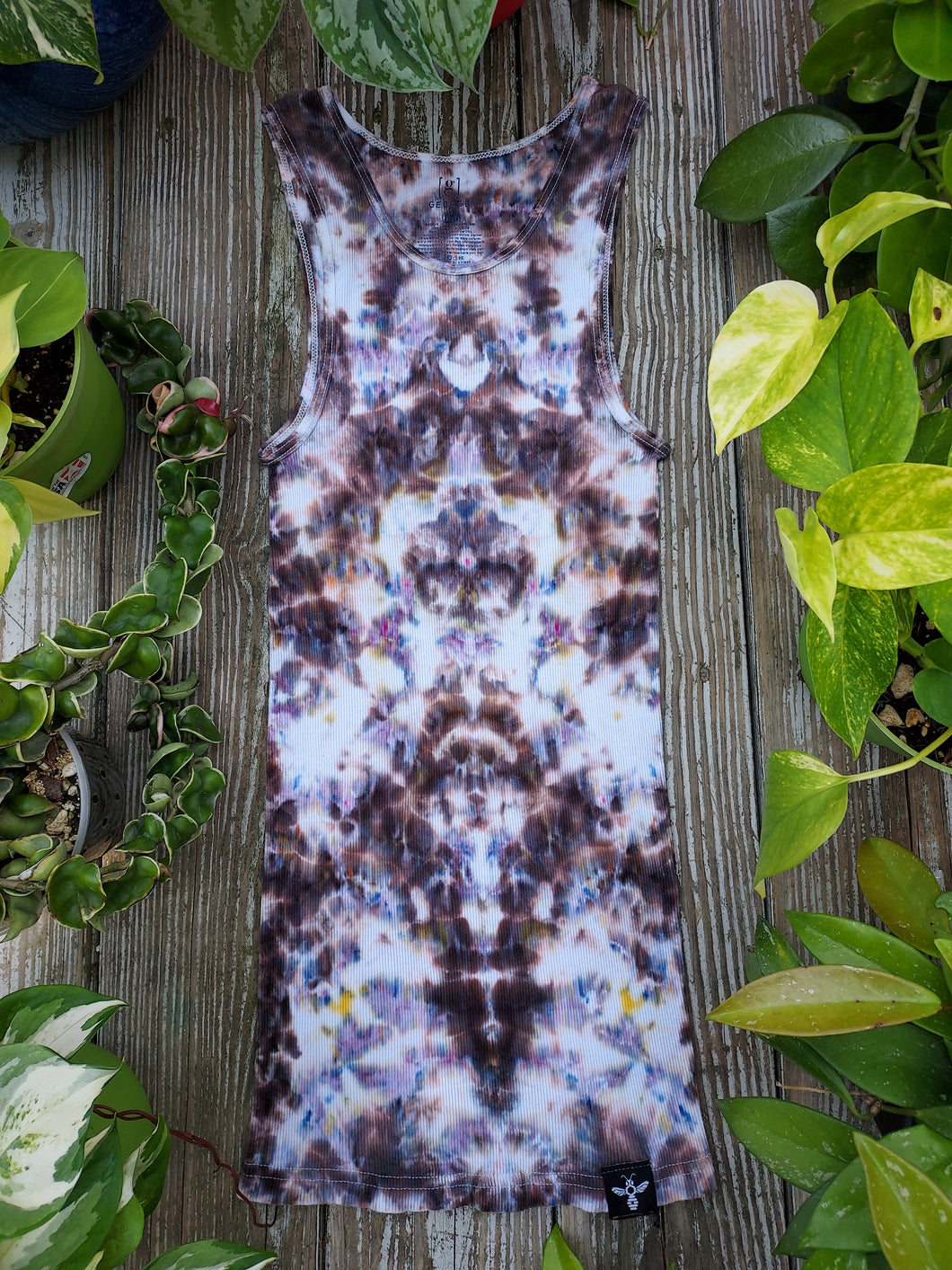 Tachytelic Tie Dye Long Tank Size: M